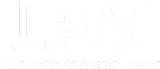 Stylized LPM landlord property management logo